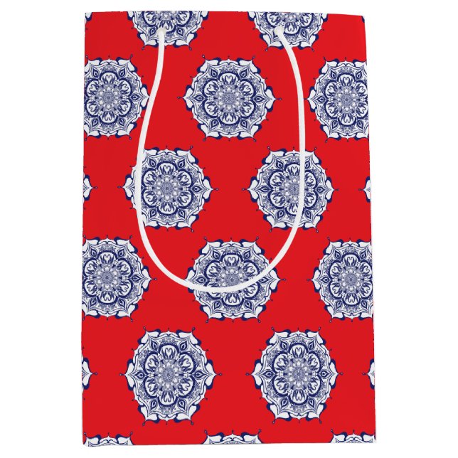 Blå Chinan Stil med varelser (Framsidan)