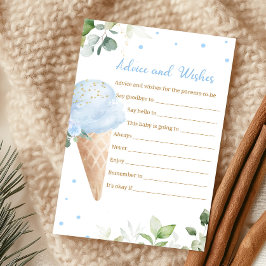 Blå chokladglass Baby Shower Råd och önskningar Sp