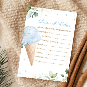 Blå chokladglass Baby Shower Råd och önskningar Sp