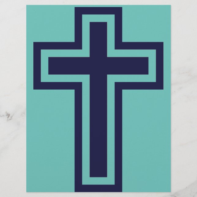 Blå Christian kor, olika varianter Reklamblad (Framsidan)