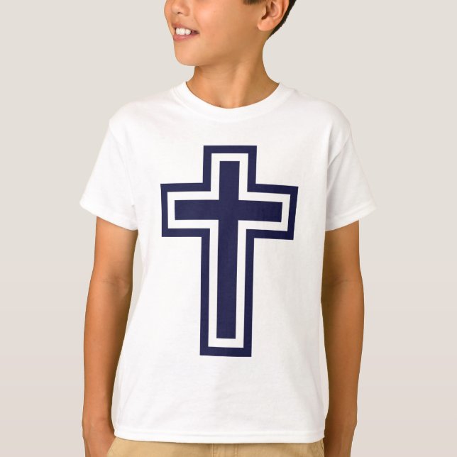 Blå Christian kor, olika varianter T Shirt (Framsida)