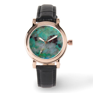 Blå Chrysocolla Jasper Armbandsur