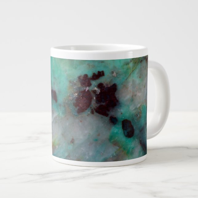 Blå Chrysocolla Jasper Jumbo Mugg (Framsida höger)