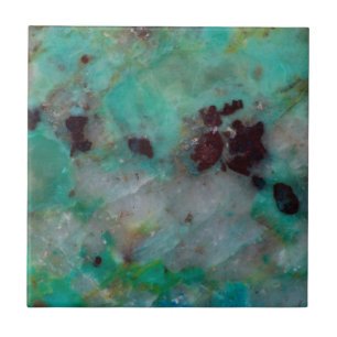 Blå Chrysocolla Jasper Kakelplatta
