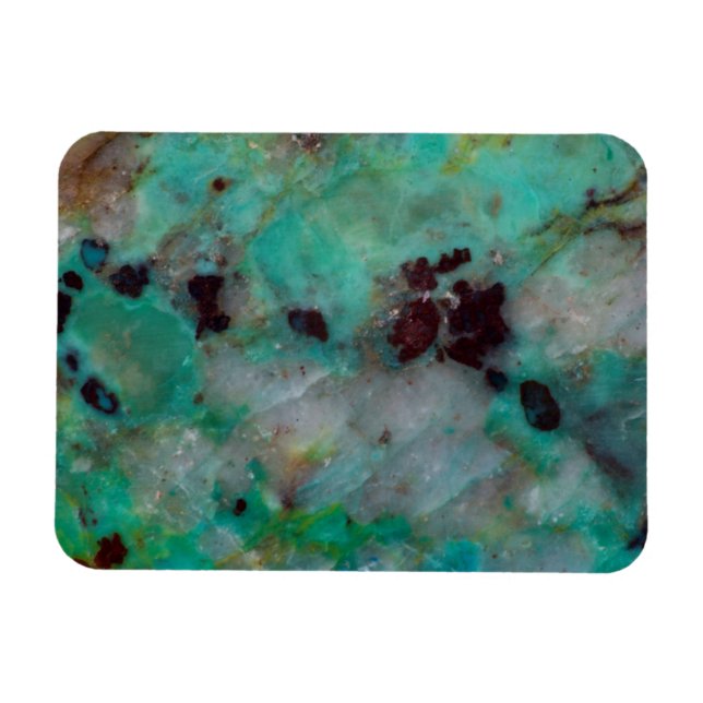 Blå Chrysocolla Jasper Magnet (Horisontell)