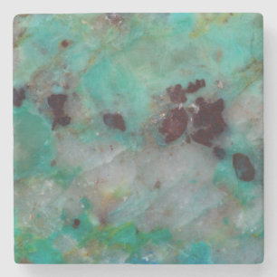 Blå Chrysocolla Jasper Underlägg Sten