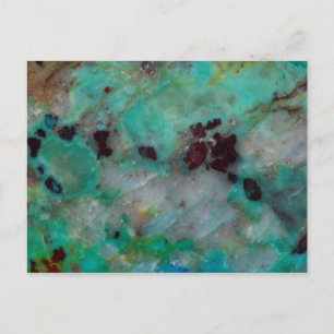 Blå Chrysocolla Jasper Vykort