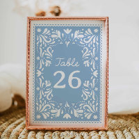 Blå Cielito Lindo Papel Picado Baby Shower 