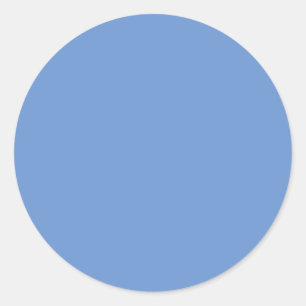 Blå cirkeldekalj   Lugn minimalistisk etikett