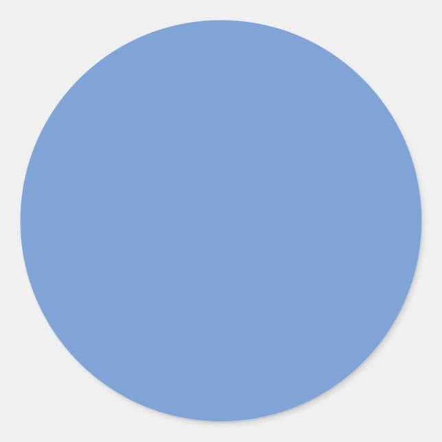 Blå cirkeldekalj | Lugn minimalistisk etikett (Framsida)