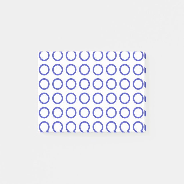 Blå cirklar post-it block (Framsida)