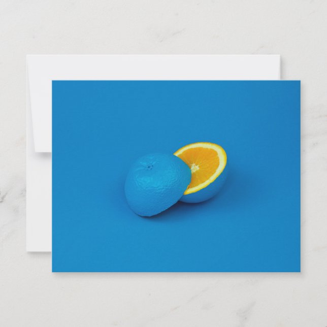 blå citron i två halvor (Framsida)