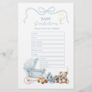 Blå Coquette Babyvagn Bebis Förutsägelser