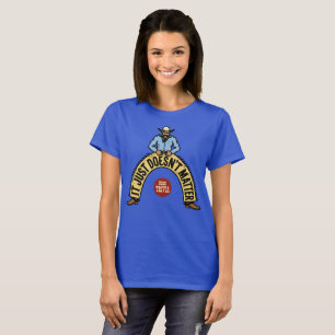 Blå Cowboy Kvinnor T Shirt