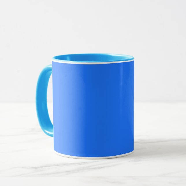 Blå (Crayola) (fast färg) Mugg (Framsida vänster)