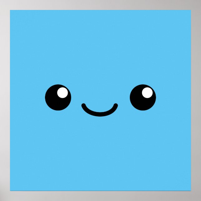 Blå Cutie Poster (Framsidan)