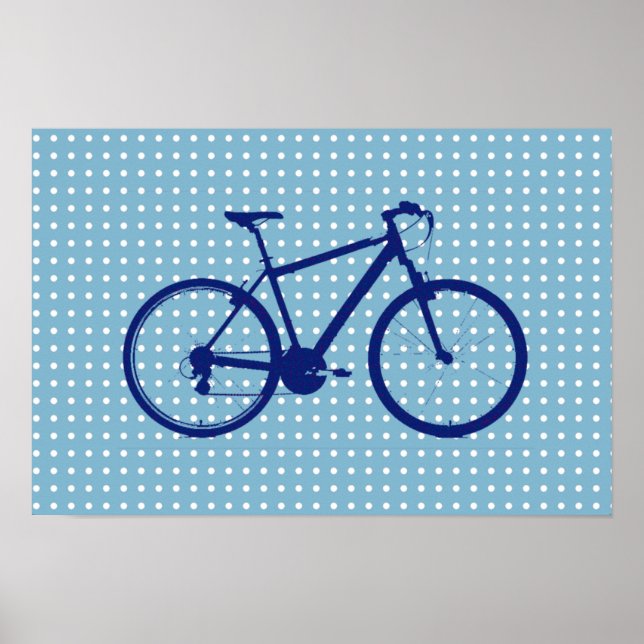 blå cykel ~ dots poster (Framsidan)