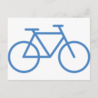 blå cykel ikon cykel cykel vykort