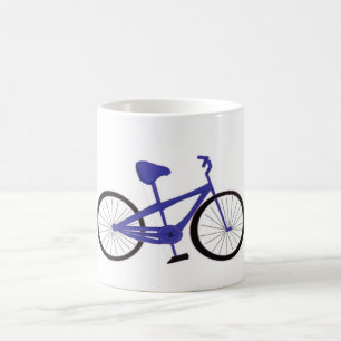 Blå cykel kaffemugg