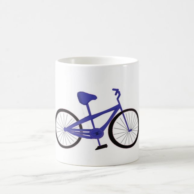 Blå cykel kaffemugg (Center)