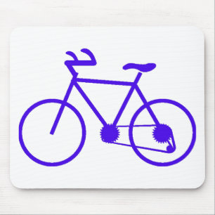 Blå cykel musmatta specialdesignad
