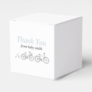 Blå cykel presentaskar