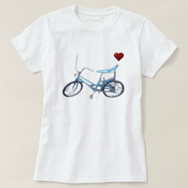 blå cykel t shirt (Design framsida)