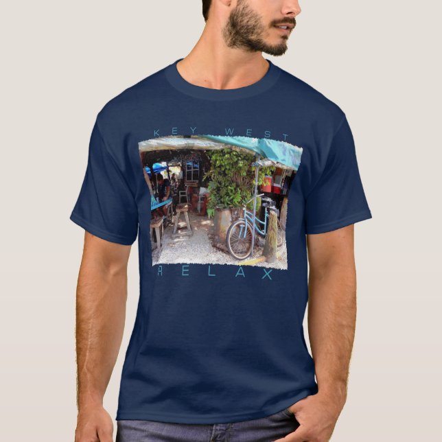 Blå cykel tee shirt (Framsida)