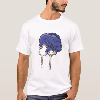 blå cykelhjälm t-shirt