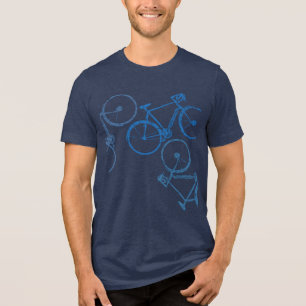 Blå cyklar inspirerad av cykeln t shirt
