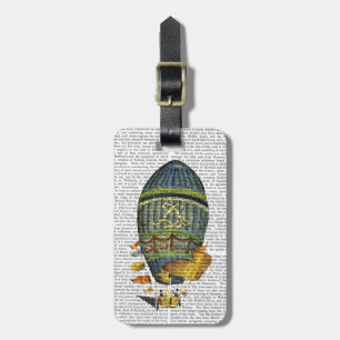 Blå cylindrisk Luftballong Bagagebricka