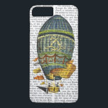 Blå cylindrisk Luftballong<br><div class="desc">Transport och resor</div>