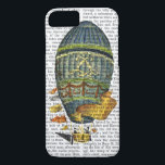 Blå cylindrisk Luftballong<br><div class="desc">Transport och resor</div>