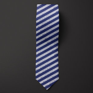 Blå Däck-Gå, stripe Slips