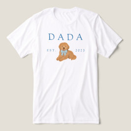 Blå Dada Golden Doodle Valp Födelsedag T Shirt