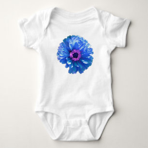Blå Daisy, blå blommigt, foto T Shirt