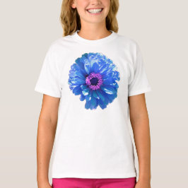 Blå Daisy, blå blommigt, foto T Shirt