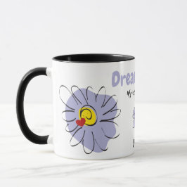 Blå Daisy, Dream Älskare, Valentine Gift Mugg