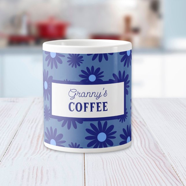 Blå Daisy Jumbo Mugg (Skapare uppladdad)