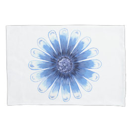 Blå Daisy Pillowcase