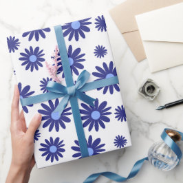 Blå Daisy Presentpapper