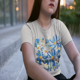 Blå Daisy T Shirt