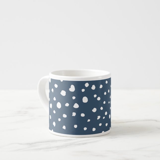 Blå Dalmatiska prickar, Dalmatiska prickar, pricka Espressomugg (Framsida vänster)