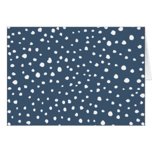 Blå Dalmatiska prickar, Dalmatiska prickar, pricka Hälsningskort