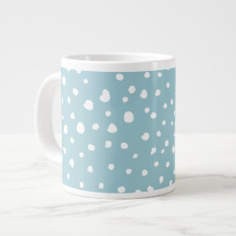 Blå Dalmatiska prickar, Dalmatiska prickar, pricka Jumbo Mugg