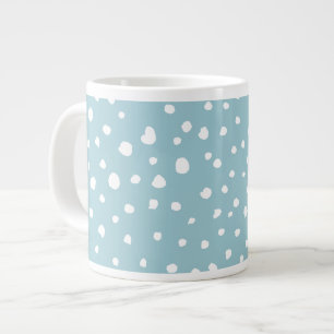 Blå Dalmatiska prickar, Dalmatiska prickar, pricka Jumbo Mugg
