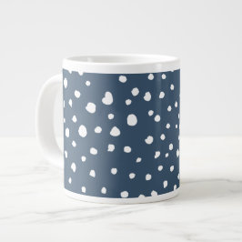 Blå Dalmatiska prickar, Dalmatiska prickar, pricka Jumbo Mugg