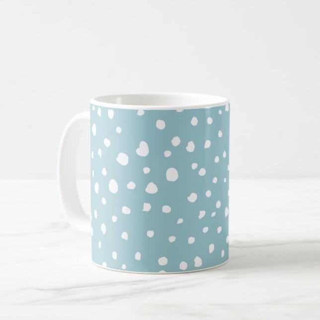 Blå Dalmatiska prickar, Dalmatiska prickar, pricka Kaffemugg (Framsida vänster)