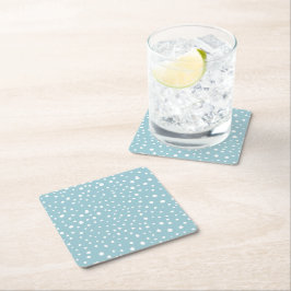 Blå Dalmatiska prickar, Dalmatiska prickar, pricka Underlägg Papper Kvadrat