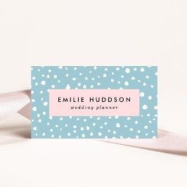 Blå Dalmatiska prickar, Dalmatiska prickar, pricka Visitkort